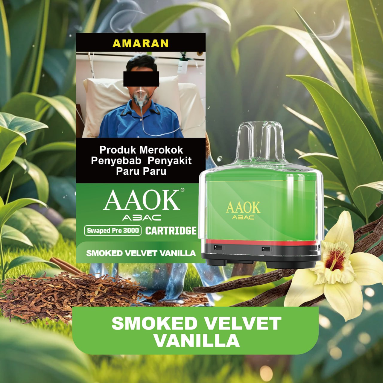 AAOK: Swaped Pro 3000 Puffs Pre-Filled Cartridge