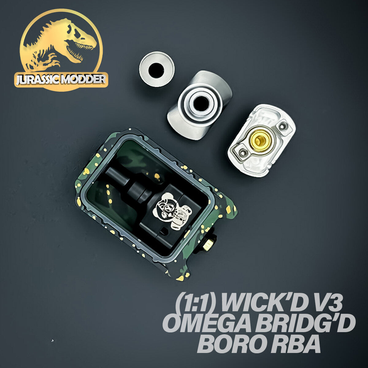 1:1 Wick'D V3 Omega Bridg'D RBA Kit for Boro Tank/Boro Device Cthulhu AIO/Sunbox AIO/Stubby AIO