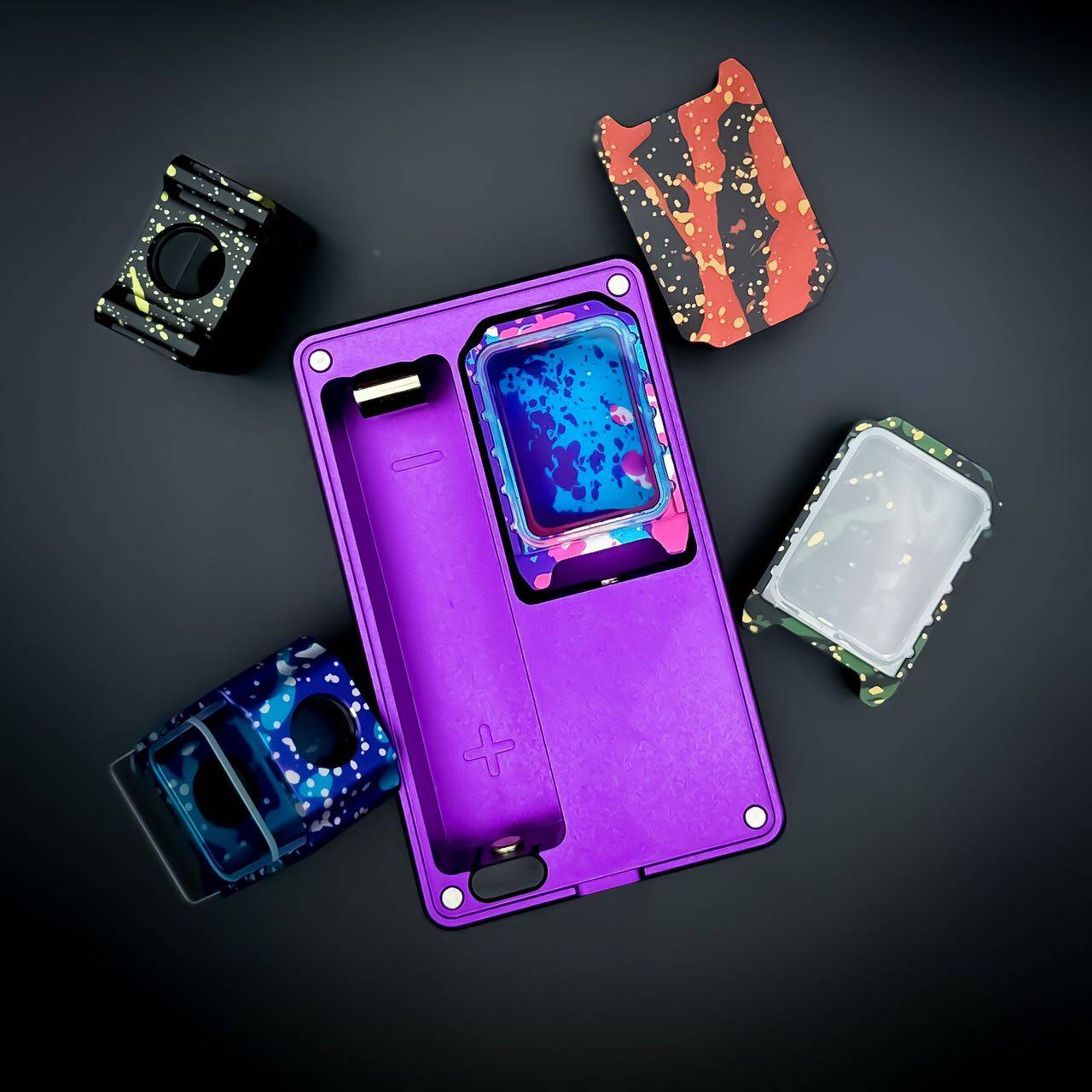 Anodized Splatter Boro Tank for Boro Device Cthulhu AIO/Stubby AIO/Billet Box