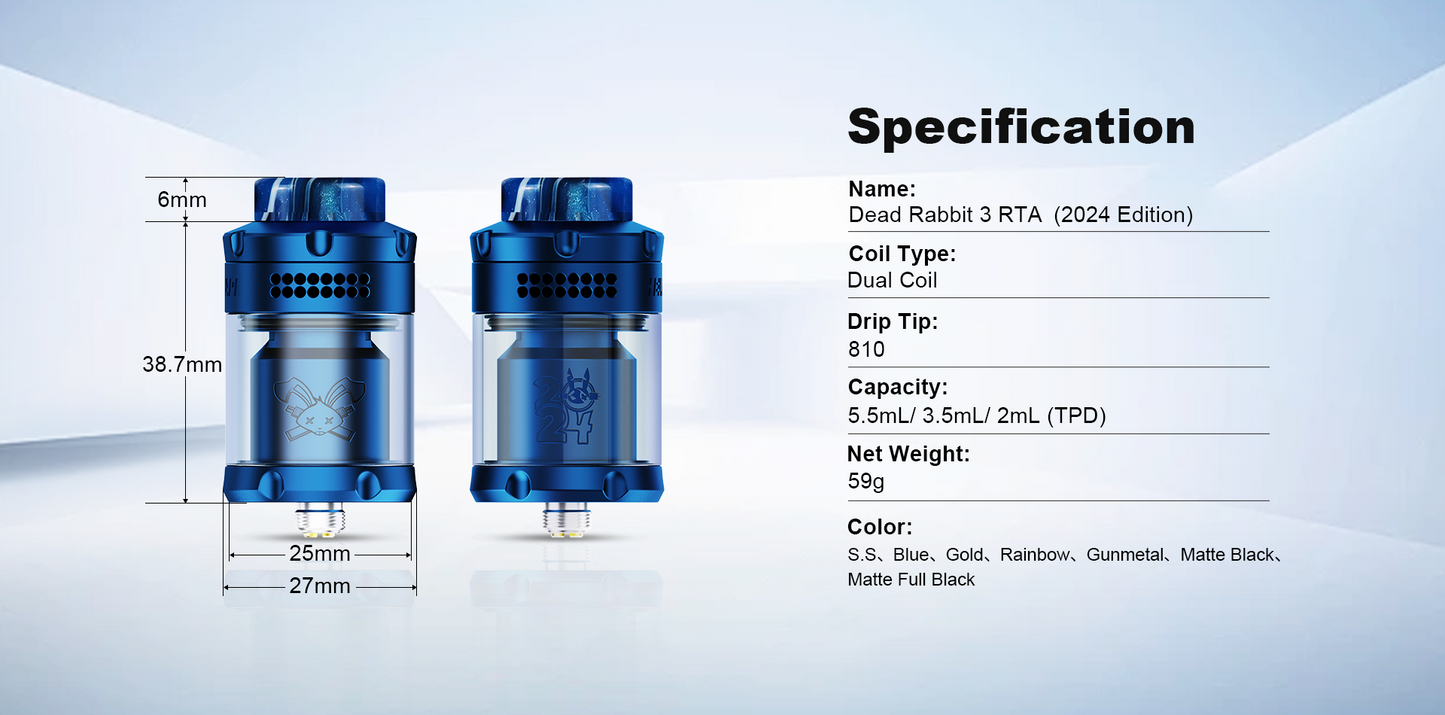 HellVape: Dead Rabbit 3 RTA (2024 Edition)