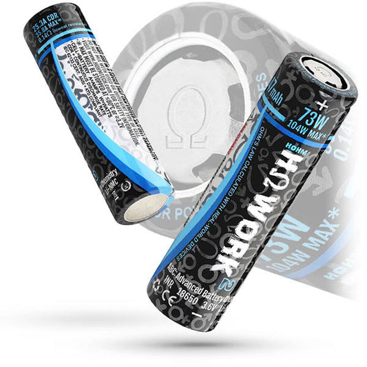 Hohm Tech: Hohm Work INR18650 Battery 2547mAh 35.8A 1pcs